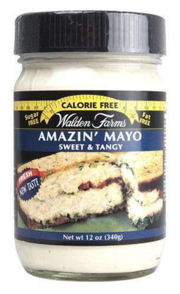 Amazin’ Mayo – Zero Calorie, Sugar Free, Keto & Fat Free Vegan Mayonnaise Alternative for Sandwiches, Salads & Spreads – 12 oz Jar
