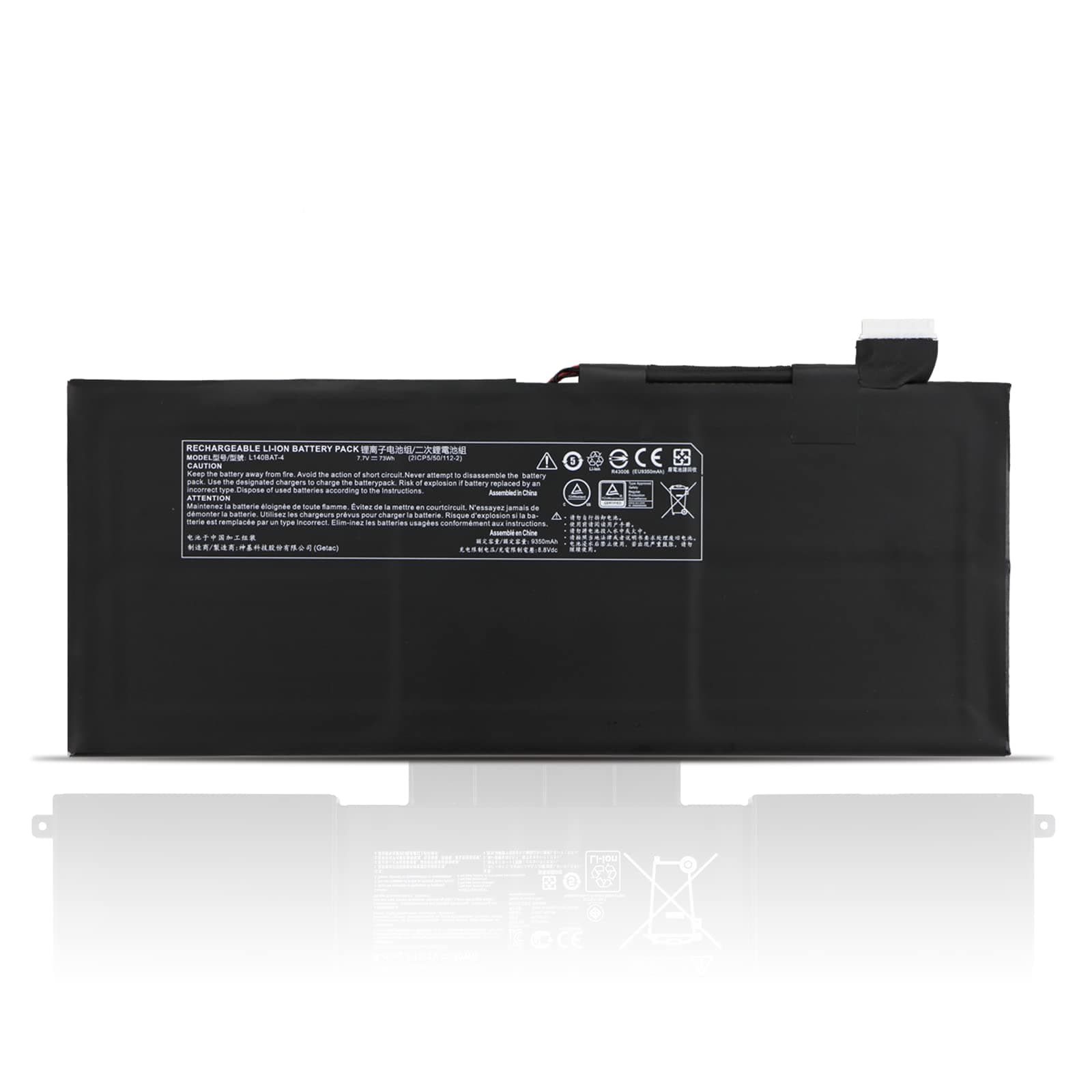 K KYUER L140BAT-4 Laptop Battery for Clevo L140CU L141CU L140MU L141MU Hyperbook L14 Ultra Schenker VIA 14 Late 2020 Work 17 E21 E22 Tiger Lake System76 Lemur Pro 2020 2021 2022 6-87-L140S-72B01 73Wh