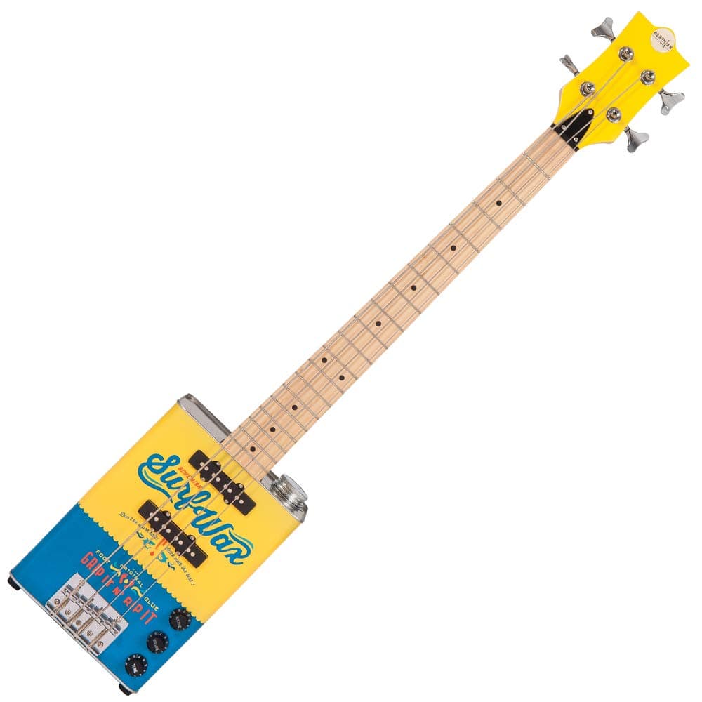 Bohemian BGB15SW Surf Wax Oil Can Bass Guitar