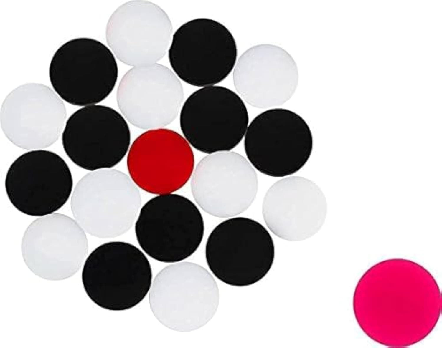 Allygater Himalayan Range Acrylic Carrom Coins - 3cm,4mm (Pack of 19)