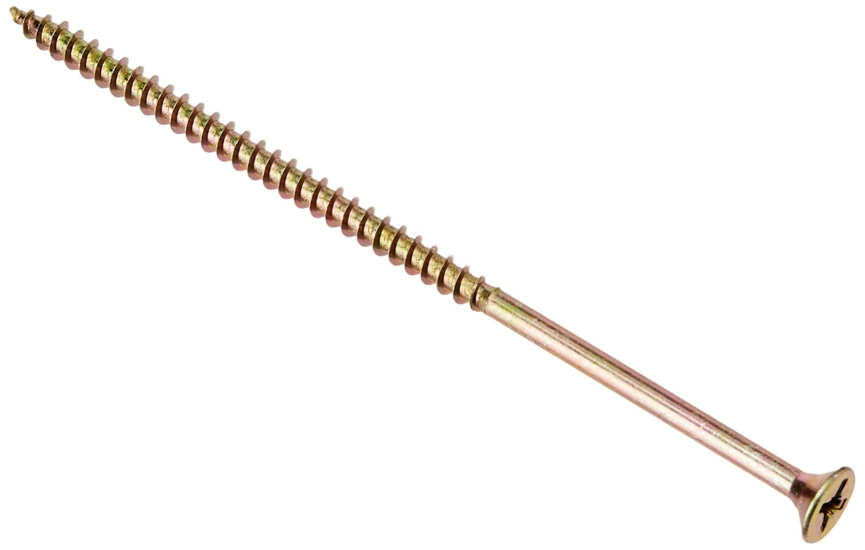 ForgeFix Multi-Purpose Single Thread Screws | 5.0 x 120mm | Zinc Yellow Passivated | Box 100