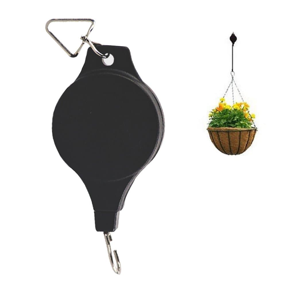 Watering Honey Adjustable Telescopic Plant Hanger Holders Plant Pulley for Hanging basket Indoor outdoor Decoration-2Pack