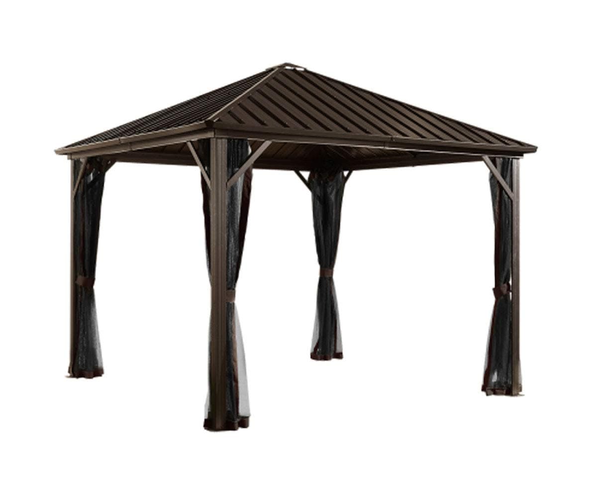 Outdoor 10' x 12' Dakota Hardtop Gazebo Outdoor Sun Shelter