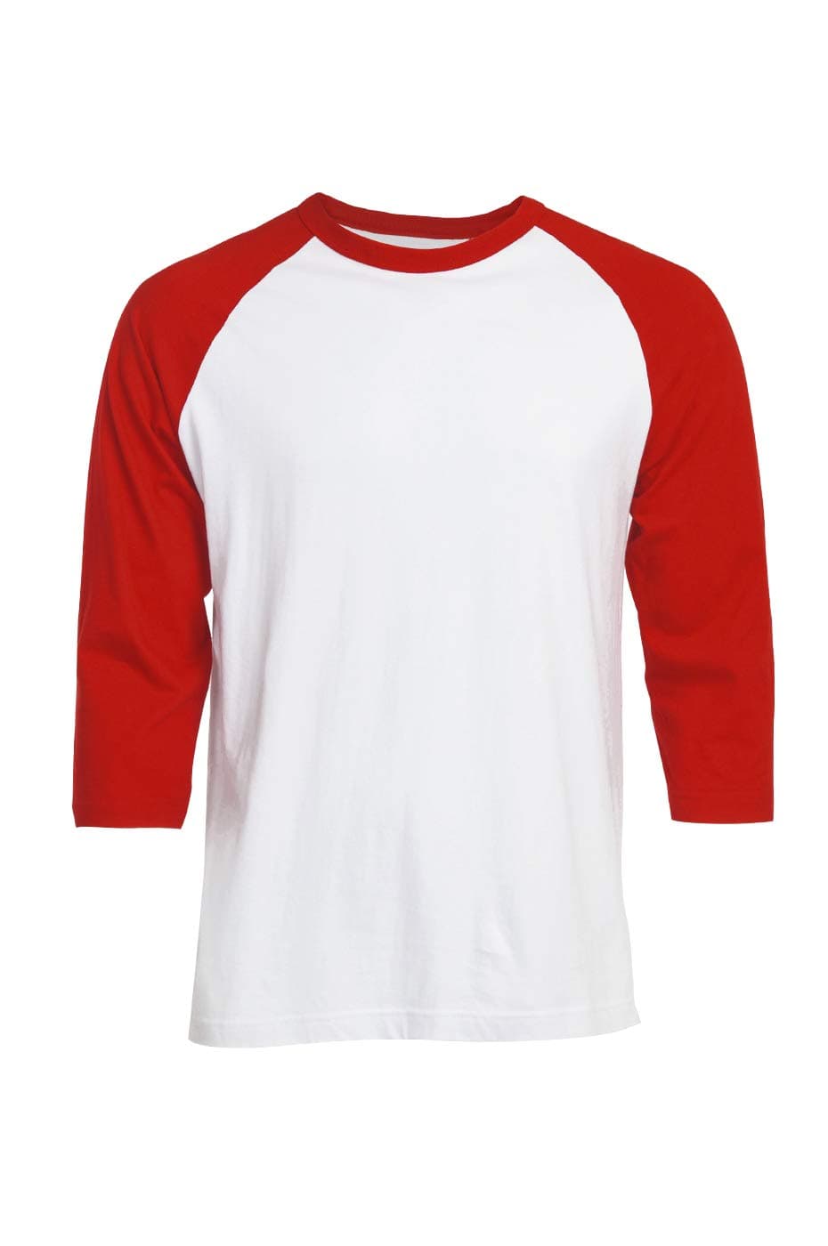CottonbellMen's 3/4 Sleeve Raglan Cotton Baseball Tee Shirt