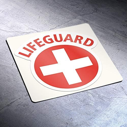 Lifeguard (3 Pack) Vinyl Decal Sticker - Car Truck Van SUV Window Wall Cup Laptop - Three 5 Inch Decals - MKS1300