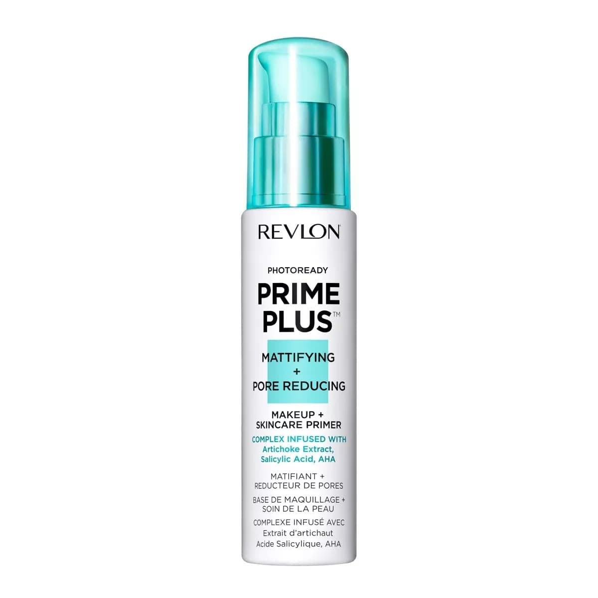 Prime Plus Makeup & Skincare Primer, Mattifying and Pore Reducing with Salicylic Acid and AHA, 30ml