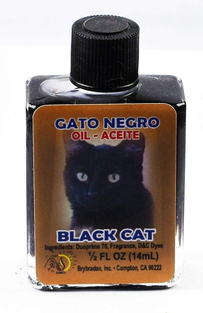3 PIECES BRYBRADAN BLACK CAT SPIRITUAL OIL GATO NEGRO ACEITE ESPIRITUAL -1/2 FL OZ 14.7ML