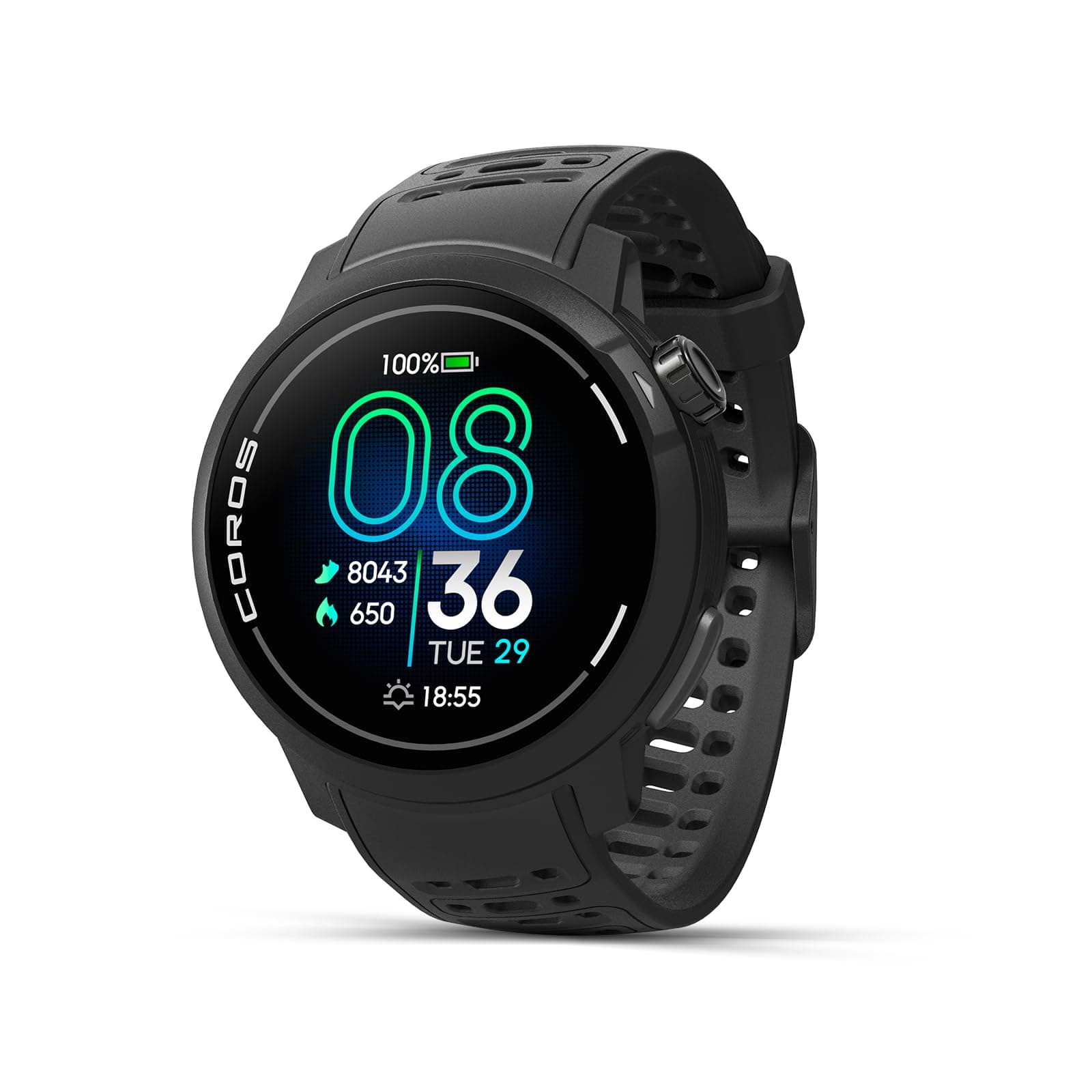 PACE Pro GPS Sport Watch, 1.3-inch AMOLED Touchscreen, Fastest in Class Processor Running Watch, 20 Days Battery Life, Navigation with Global Offline Maps, Sleep Tracking, Running - Black