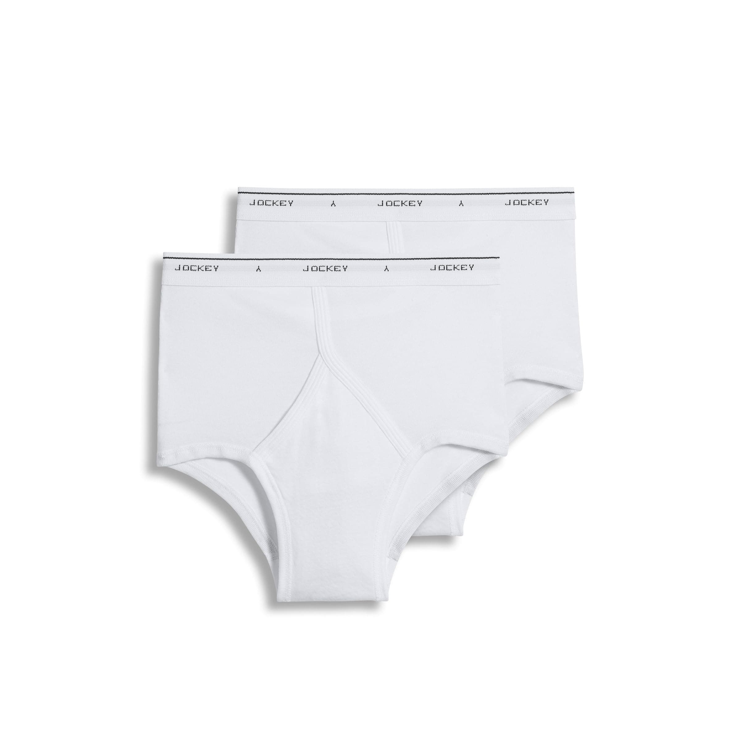 Jockey Men's Underwear Big Man Classic Brief - 2 Pack, white