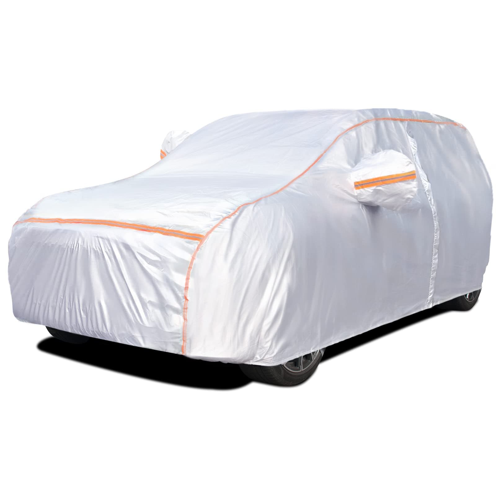 Car Cover innhom 6 Layers Dupont Oxford Car Cover Waterproof All Weather Full Exterior Covers Car Covers for Automobiles Hail Car Cover, Outdoor Snow UV Protector, Universal Fit for SUV 193"-208"
