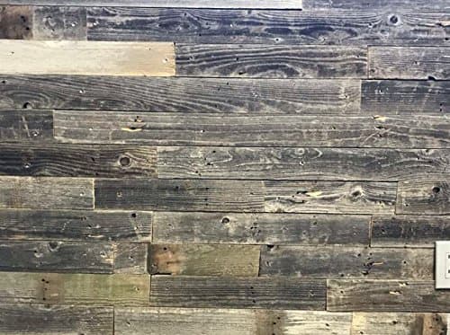 Vinta Wood Rustic Reclaimed Barnwood Wall Planks - Easy Peel and Stick Wood - 10 Sq Ft. 3" Wide