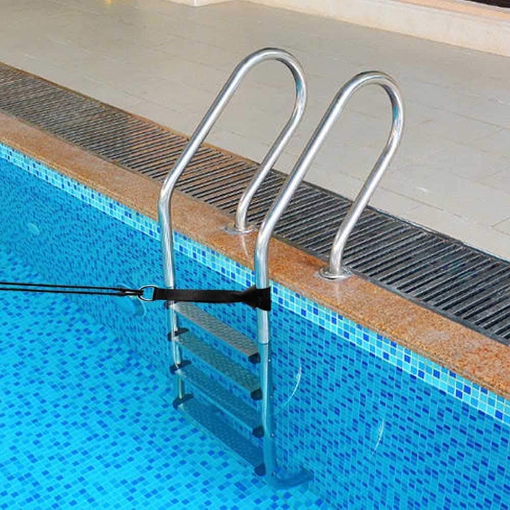 XJunion Swim Training Belts, Swim Bungee Cords Resistance Bands, Swim Tether Stationary Swimming, Swim Harness Static Swimming Belt