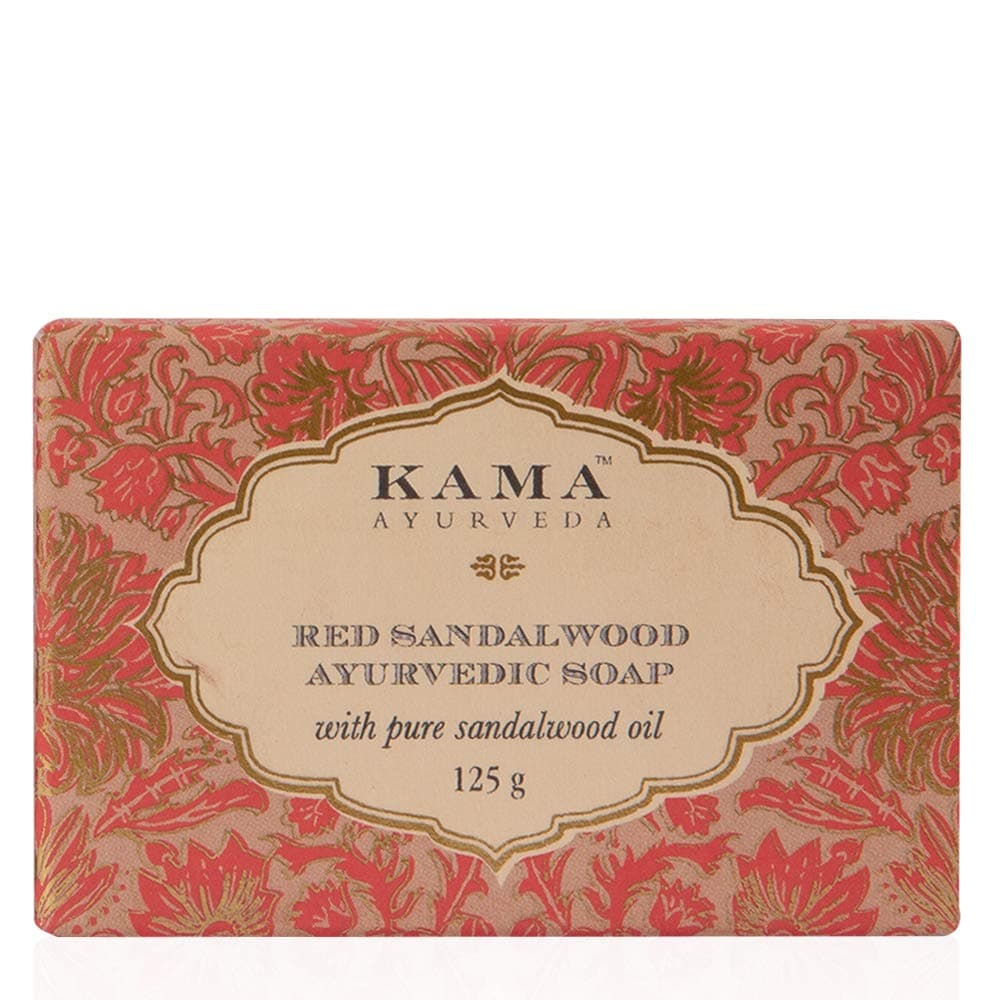 Red Sandalwood Ayurvedic Soap with Pure Sandalwood Oil, 125g