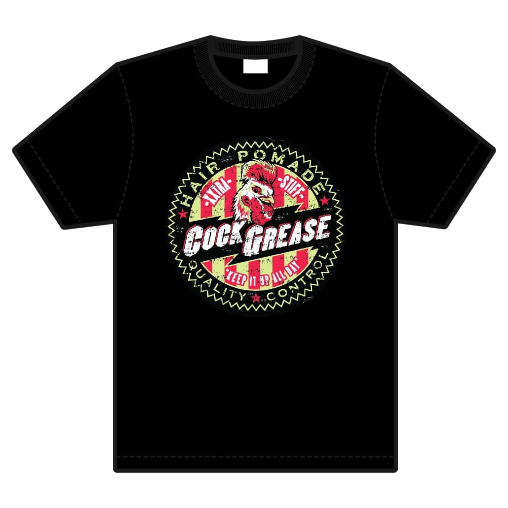 Cock Grease Red Logo T-Shirt Men's