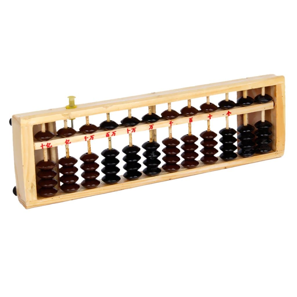 Wooden Abacus Arithmetic Soroban Calculating Tool