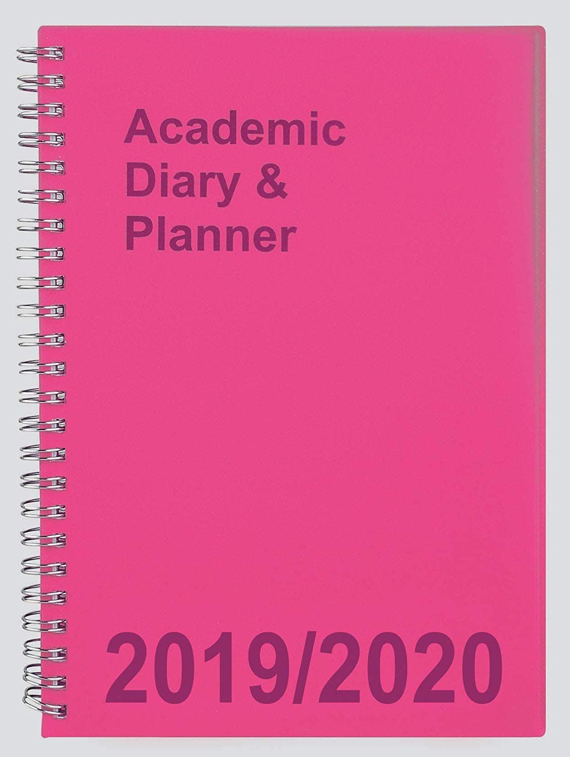 Diario Tiger 2016-2017, anno accademico, agenda formato A5 con spirale, colore rosa