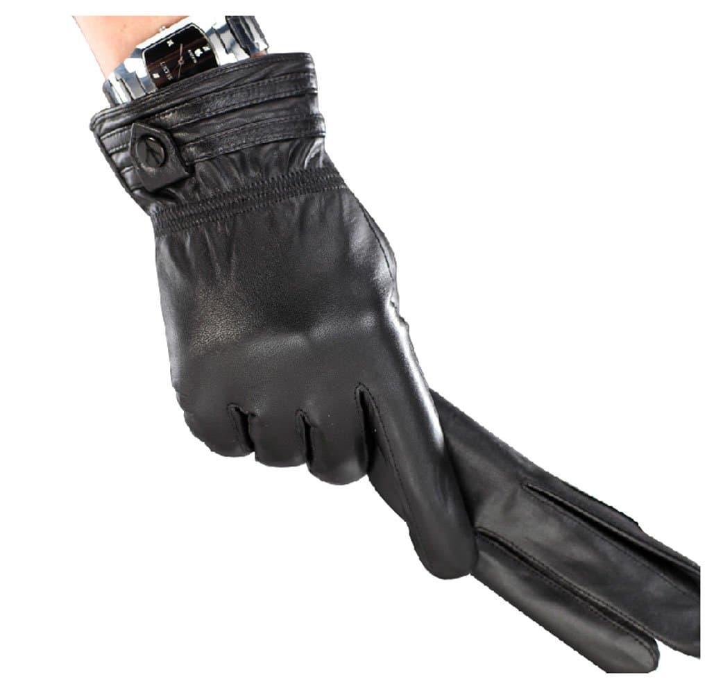 Glove Men Leather Riding Keep Warm Sheepskin