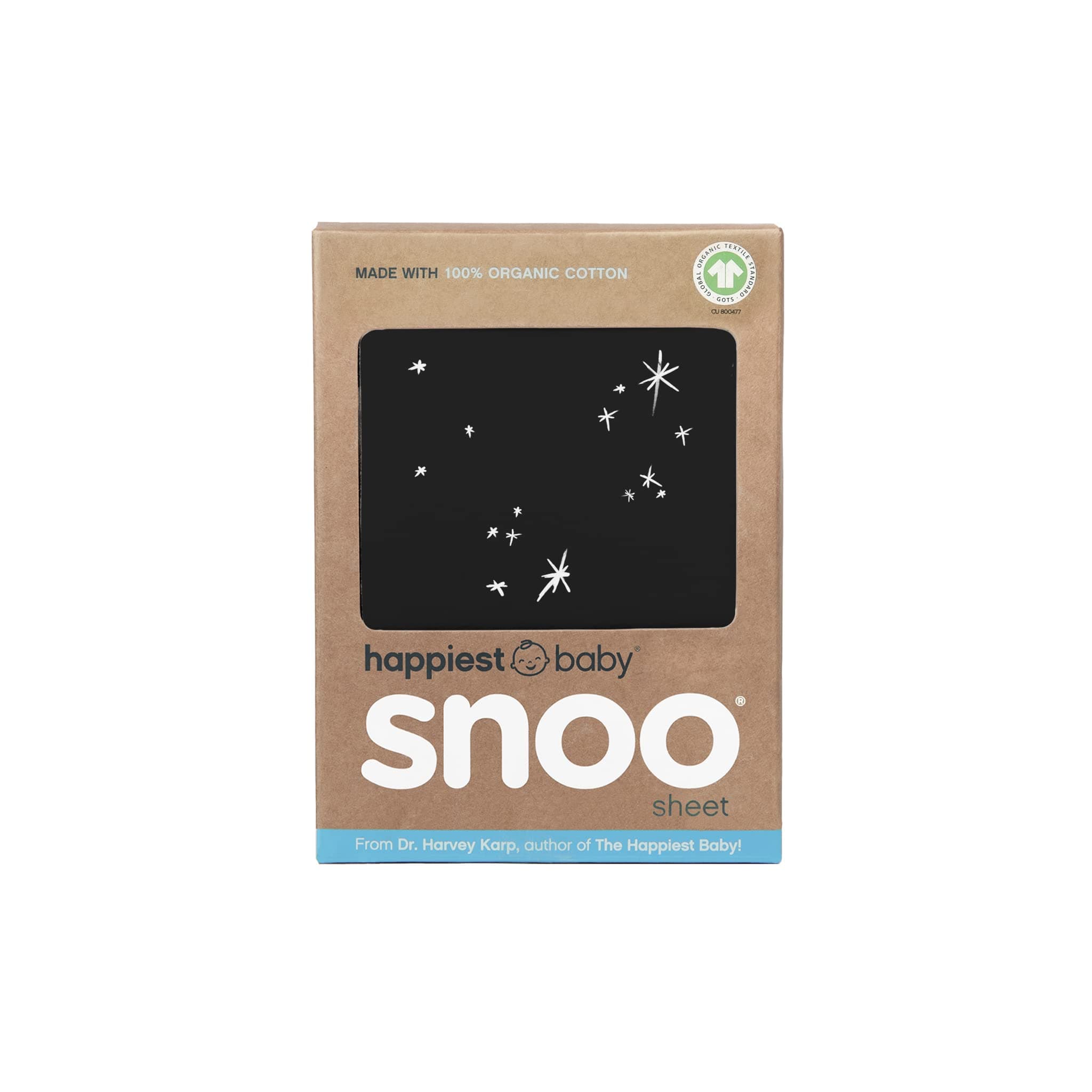 SNOO Fitted Sheet - 100% Organic Cotton (Black Galaxy)