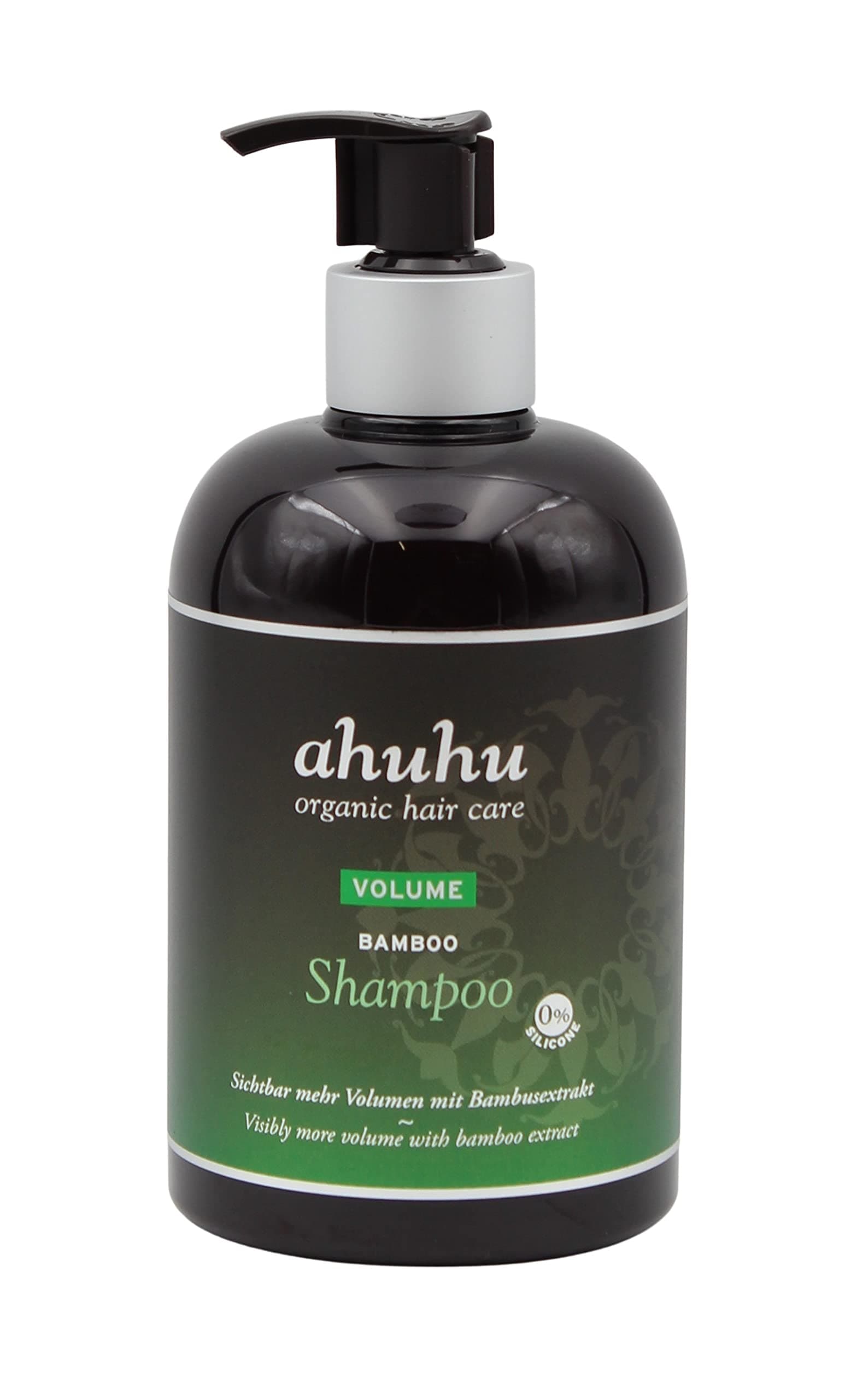 ahuhu organic hair care Volume Bamboo Shampoo, 500 ml, Silicone Free