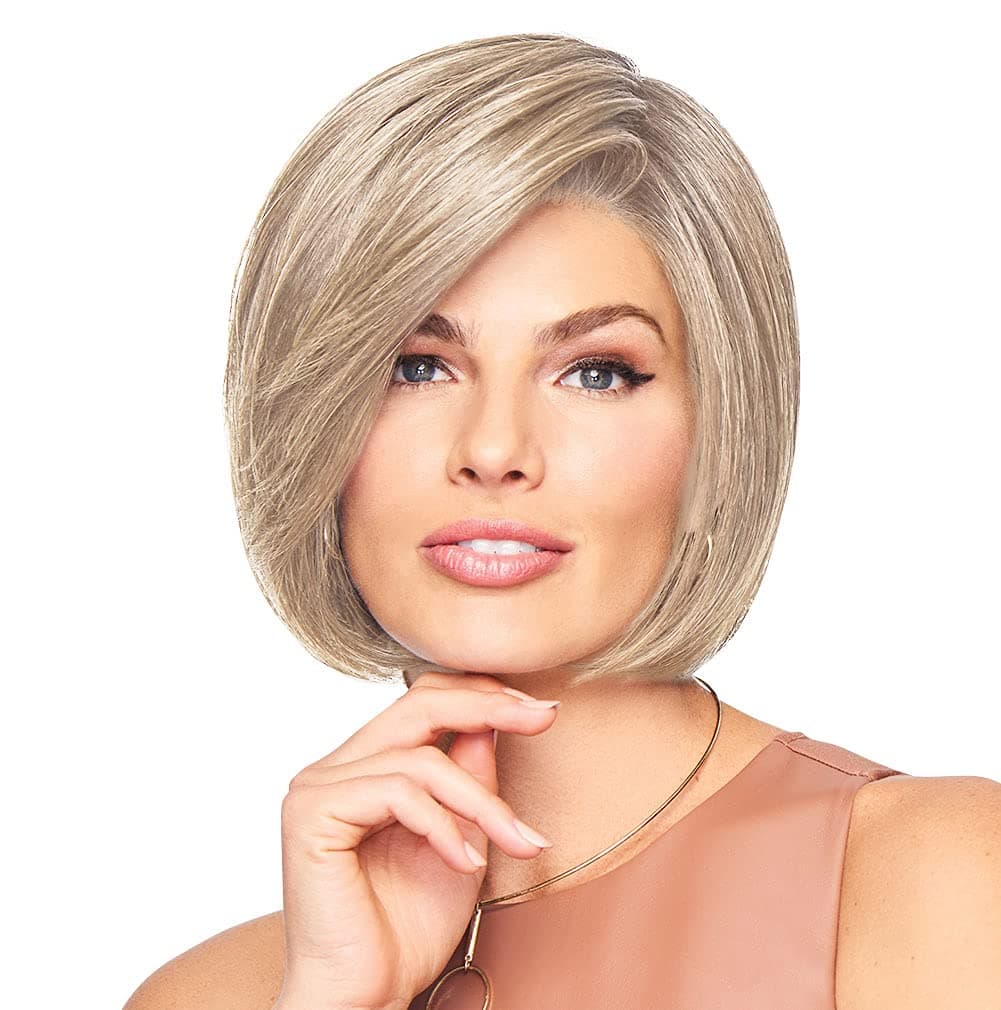 Raquel Welch Let's Rendezvous Chin Length Chic Bob Wig by Hairuwear, Average Cap, RL16/22 Iced Sweet Cream