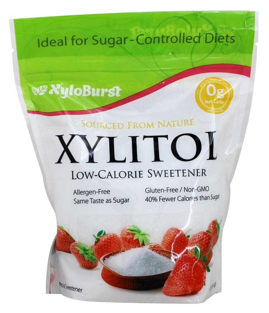 Xyloburst, Sugar-Free, Non-GMO, Gluten-Free Xylitol Low Calorie Sweetener - Resealable Bag (1 lb)