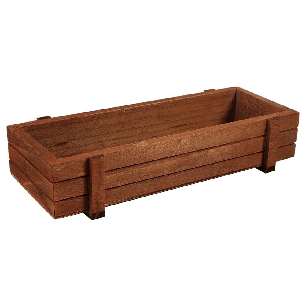 Nikou Wood Planter - Wooden Planter Box Rectangle Flower Bed Pot Planting Container for Succulent Herb Flower Succulent Vegetables Indoor/Outdoor