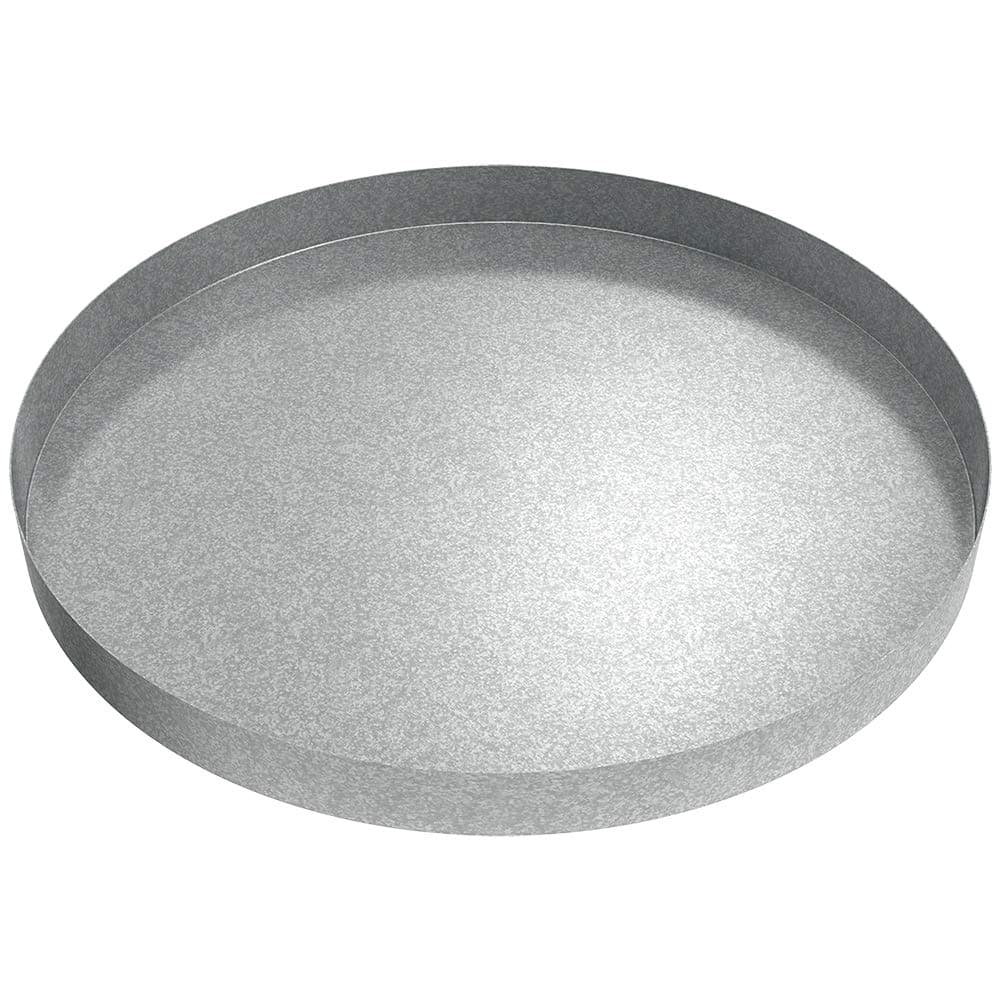 24" Water Heater Pan by Killarney Metals | Heavy Duty Round 18 Gauge Galvanized Stainless Steel | Water Damage Prevention | No Leak | Made In The USA | Welded Water Tight
