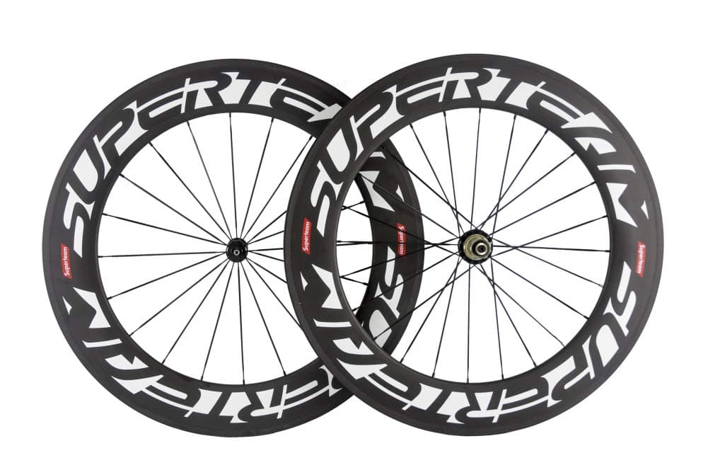 SUPERTEAMCarbon Wheelset Clincher 88mm 700C with Campy Cassette