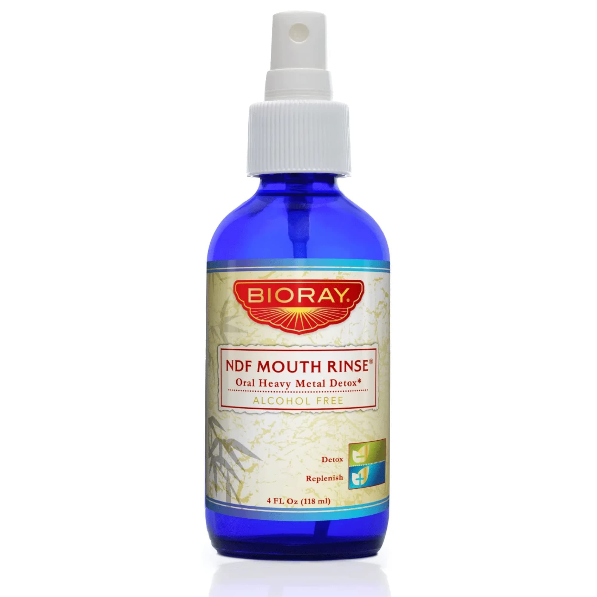 Bioray NDF Oral Heavy Metal Detox Mouth Rinse, Lemon Peppermint, 4 Fluid Ounce