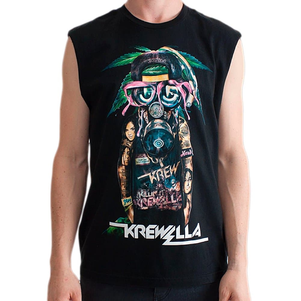 Adult Krewella Gasmask Sleeveless Tee