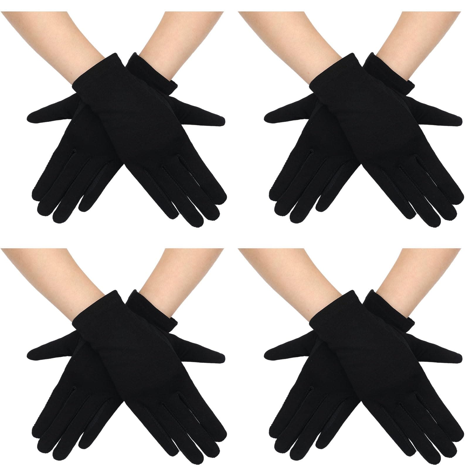 4 Pairs Women UV Gloves Sun Protection Women's Cycling Driving Touchscreen Gloves