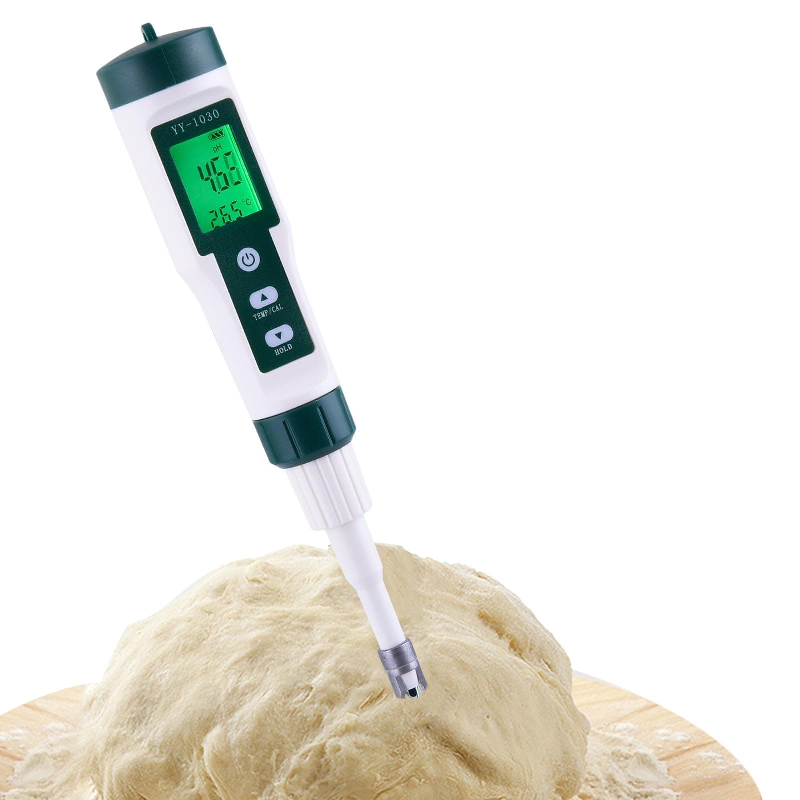 Food Ph Checker - Digital Ph Meter and Probe, Kombucha Ph Meter | Advanced Sensor Technology, Portable Water Ph Tester for Aquarium, Water, Cheese, Sourdough, Canning, Meat and Solid Samples