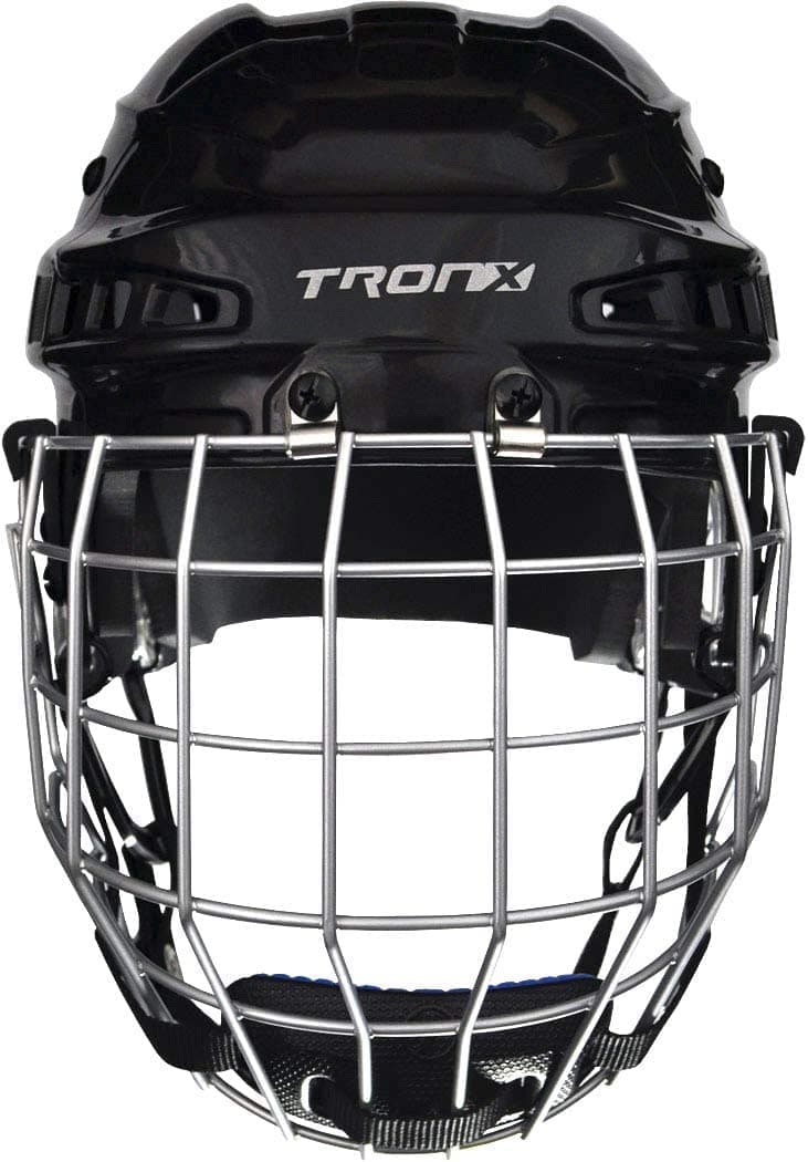 TronXComp Ice Hockey Helmet Combo with Cage – Hockey and Bull Riding Rodeo Helmet