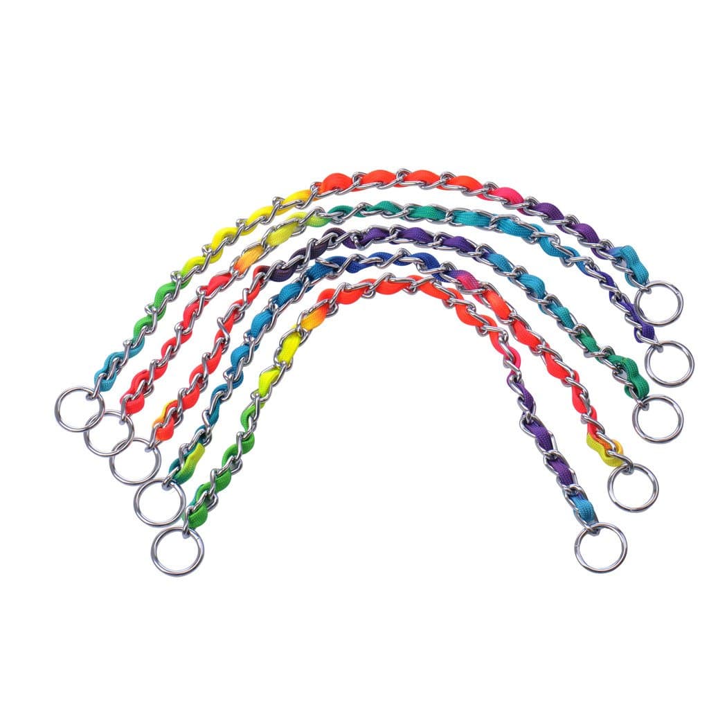 Hecoribe Choke Chain Nylon Webbing Collar Dog Pet Training Choker New