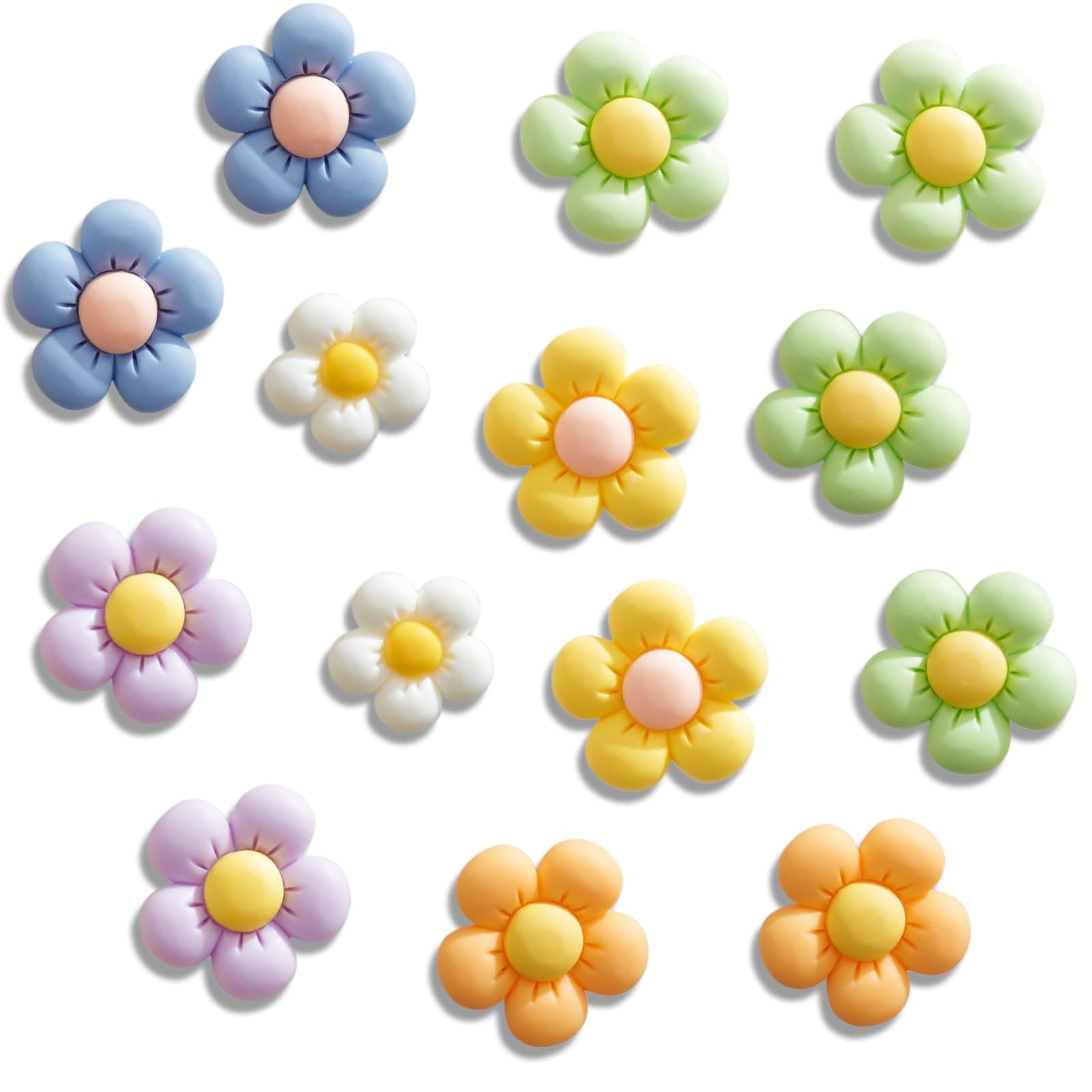 Flower Shoe Charms for Girls, Cute Flower Shoe Charms Daisy Shoe Charms Shoe Decoration Charms for Women, Teens and Kids