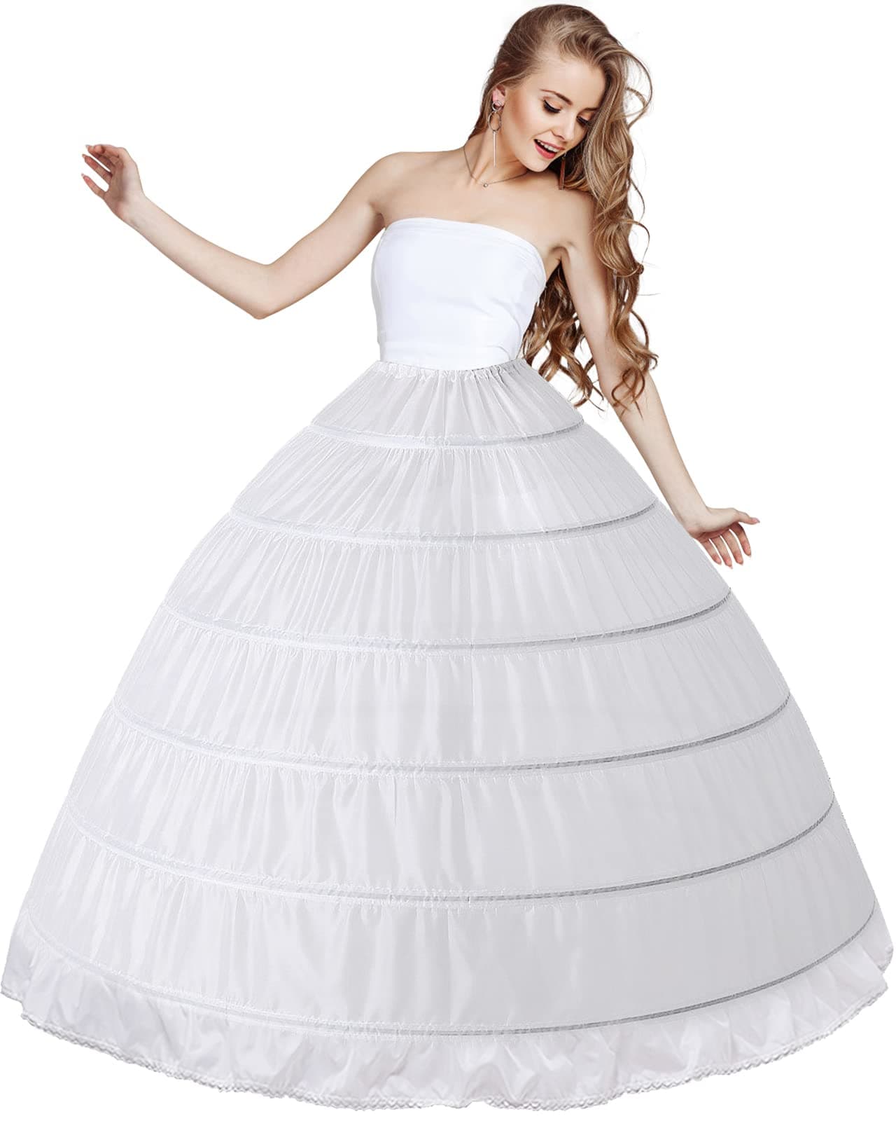 Women’s Petticoat Skirt Crinoline for Girls Hoop Skirt Petticoat Underskirt Half Slips