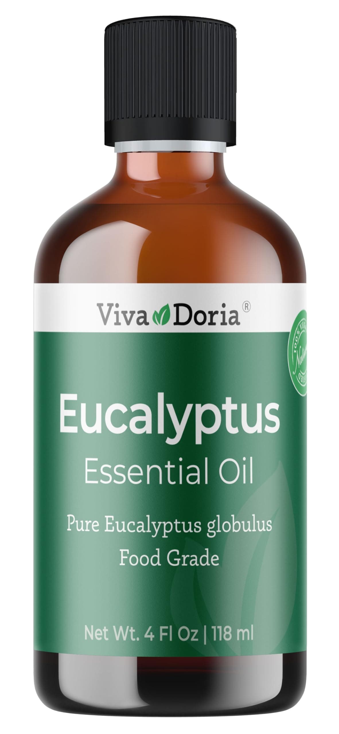Viva Doria Pure Eucalyptus Globulus Essential Oil, Food Grade, 4 Fl Oz (118 ml)