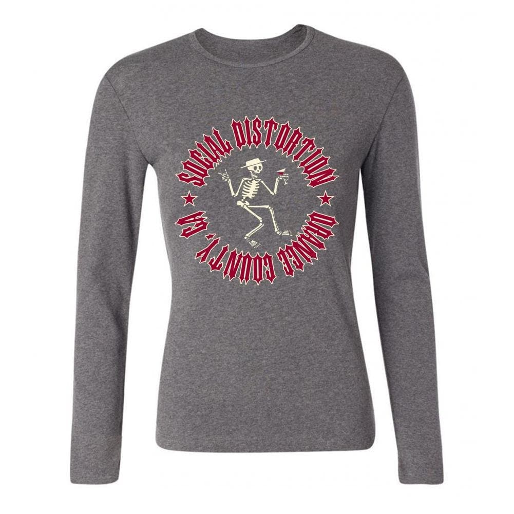 LSLEEVE Women's Social Distortion Punk Band Long Sleeve T-Shirt