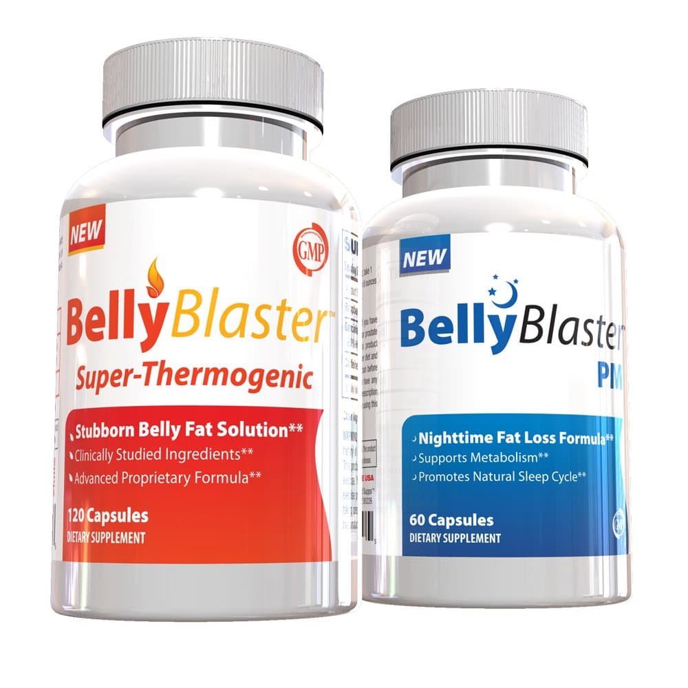 Belly Blaster Diet Kit-24hr Weight That Last, Includes Belly Blaster AM Fat Burner 120 Capsules and Belly Blaster PM Night Time Sleep Aid and Weight Loss Formula, 30 Day Supply, Boost Metabolism, Calories and Burn Belly Fat All Day Long, (Curb Appetite To Prevent Holiday Overeating)