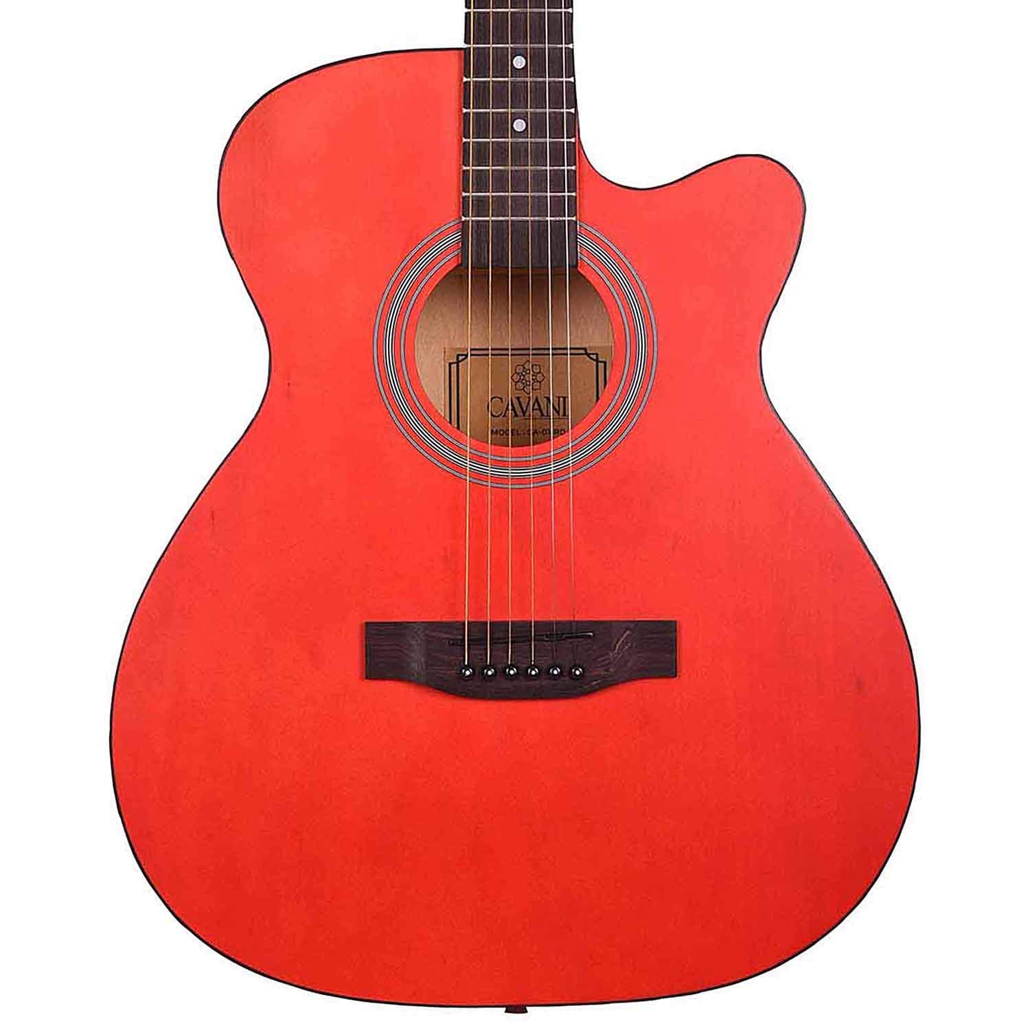 Cavani 40 inch Acoustic Guitar with rosewood fretboard Acoustic Guitar CA01 Red