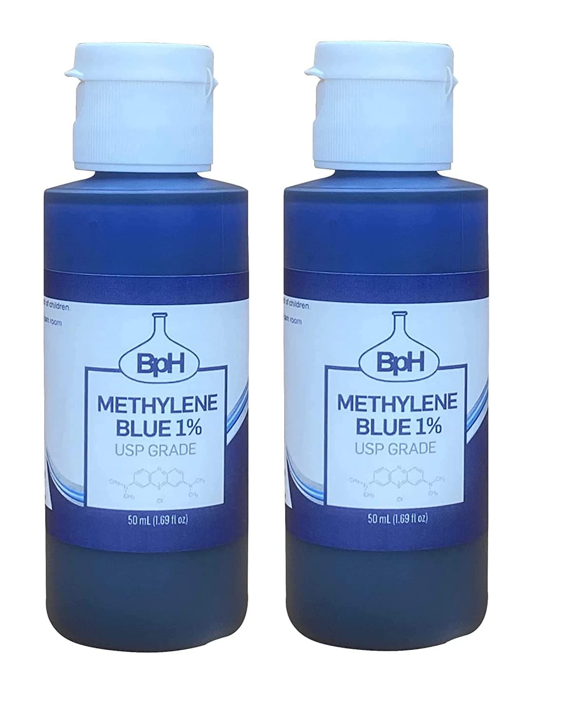 Methylene Blue, 1% USP (Pharmaceutical) Grade: 2×50 mL Twin Pack: 3rd Party Tested