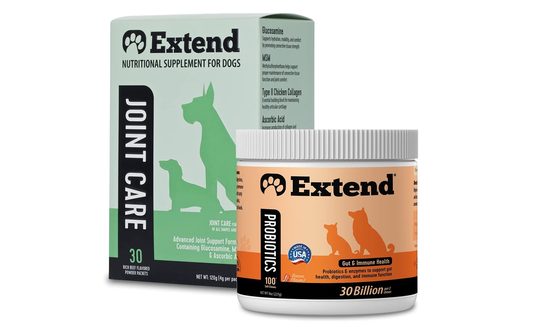 Joint Care and Probiotic for Dogs. Combo Special!