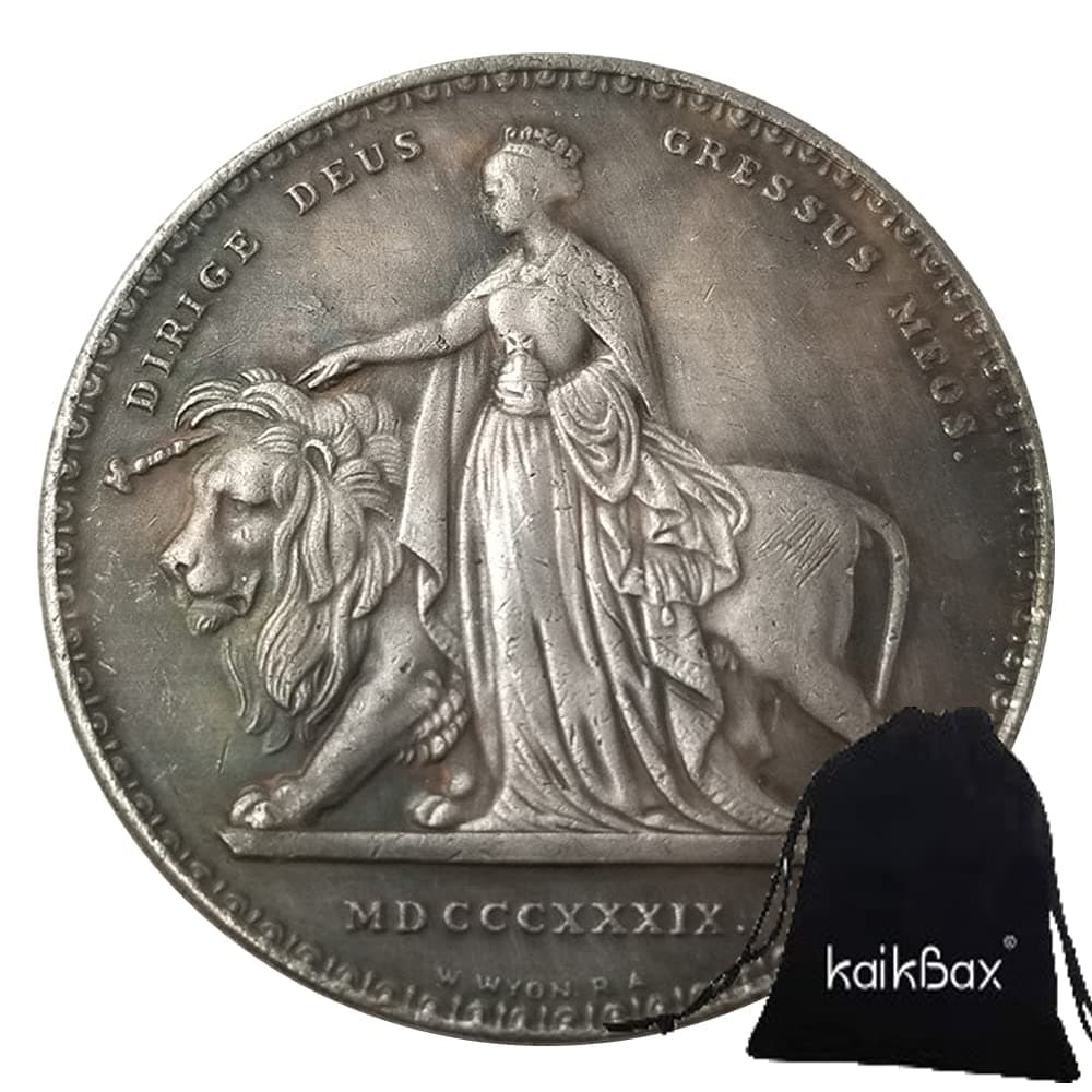 United Kingdom Old Coins - Antique British Silver Coin - 1839 Queen Victoria - Uncirculated condition BestShop