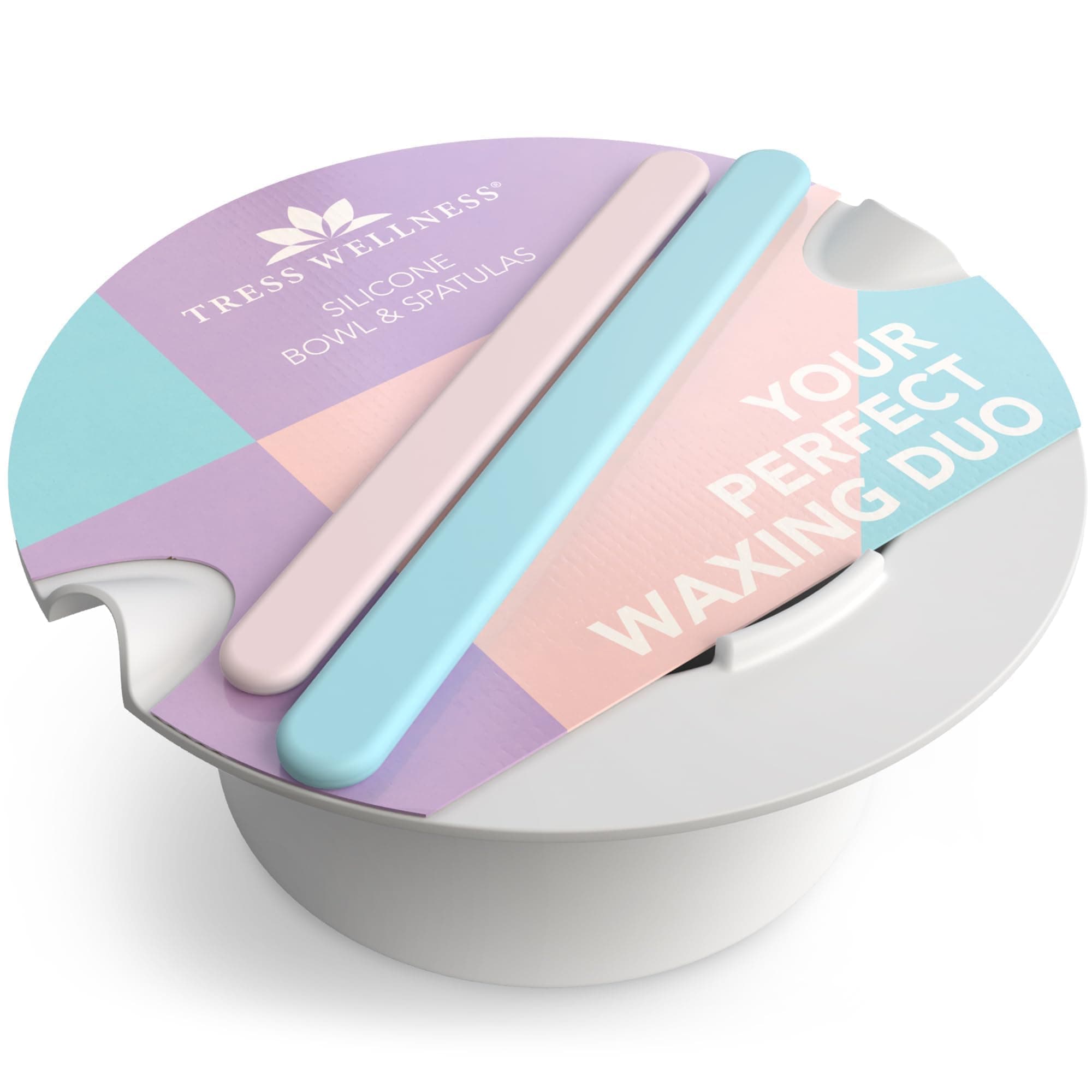 Wax Warmer Silicone Liner - Easy to Clean Silicone Wax Warmer Bowls with 2x Silicone Spatulas Compatible with 16oz Electric Waxing Kit