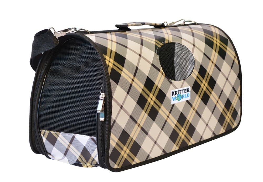 Soft Sided Pet Carrier,Portable Travel Dog Tote Bag Cat Puppy Kennel Crate 21 inch for Small Animals Up to 10 Pounds