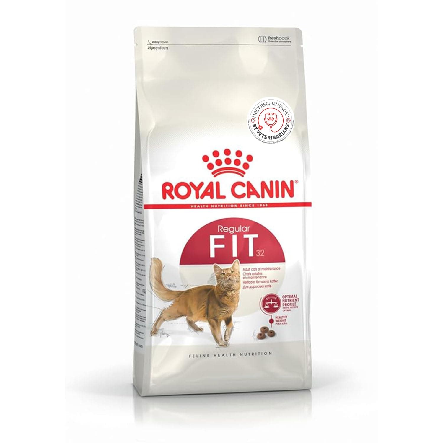 Royal Canin Fit 32 Regular for Adult Cat Dry Food, Supports Optimal Nutrient Profile and Healthy Weight, 400 Grams