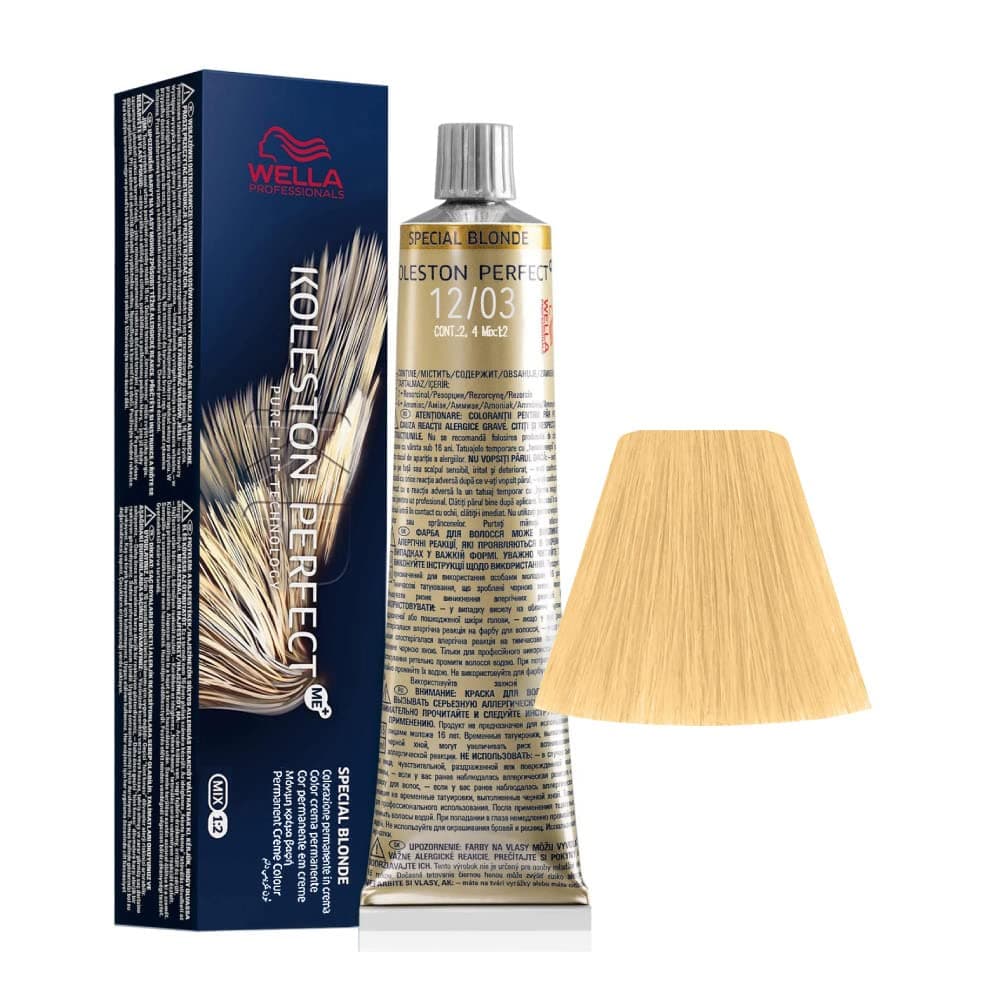 Wella Koleston Perfect ME+ 12/03 Special Blonde Natural Gold 60 ml