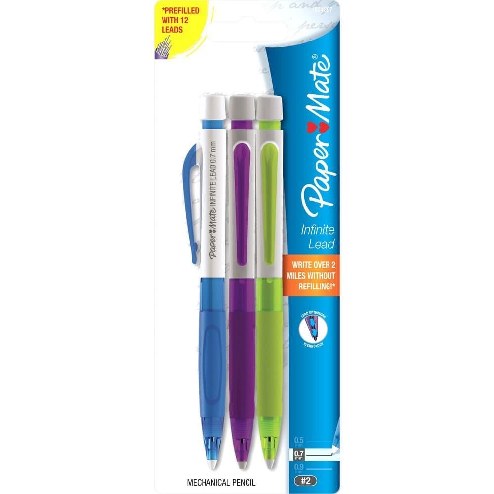 Paper Mate 0.7 mm Infinite Lead Pens - Assorted Colour