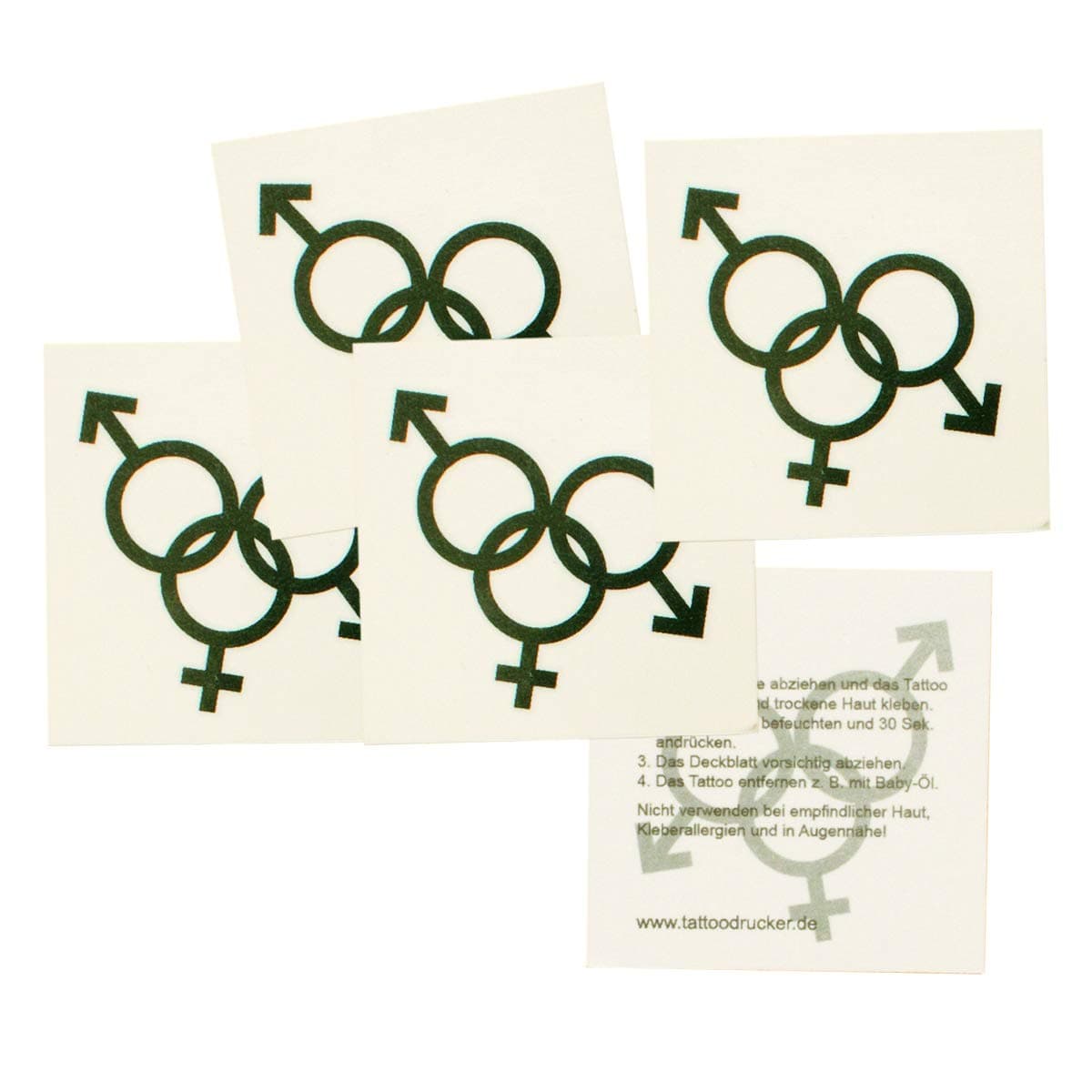 5 x Cuckold Tattoos - Cuckold Logo as tattoo in black