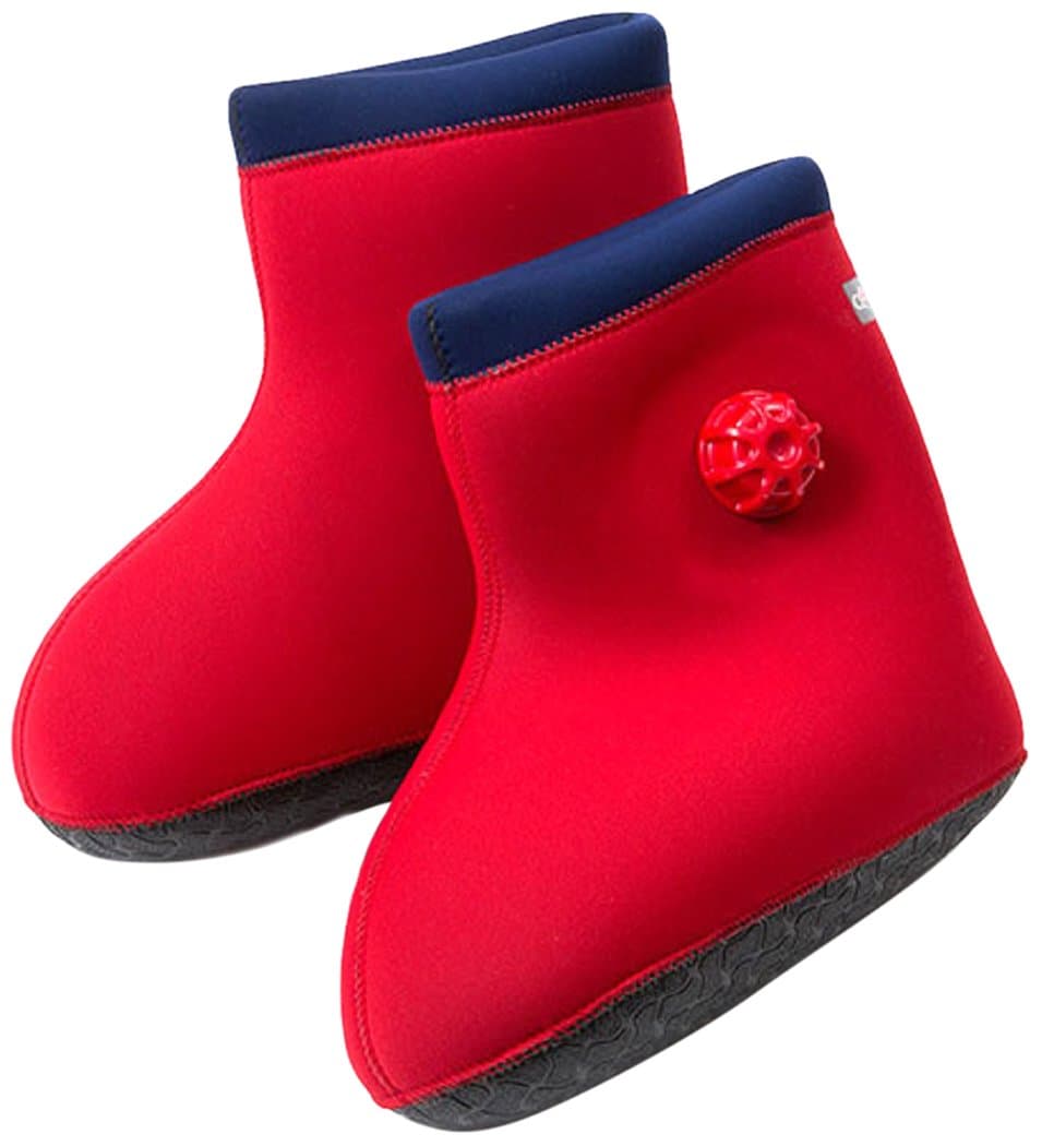 CLO'Z Yawaraka-Yutanpo Soft Hot-Water Bottle, For Feet, Sole Of Feet Included, Red, S: Up To 9.44" (24Cm)